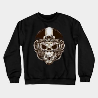 Football Skull Crewneck Sweatshirt